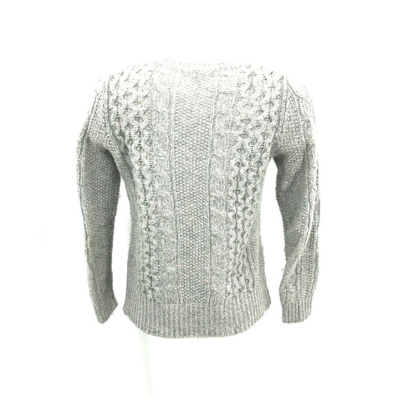 Banana Republic Textured Knit Sweater Sz XS Gray - Picture 5 of 8